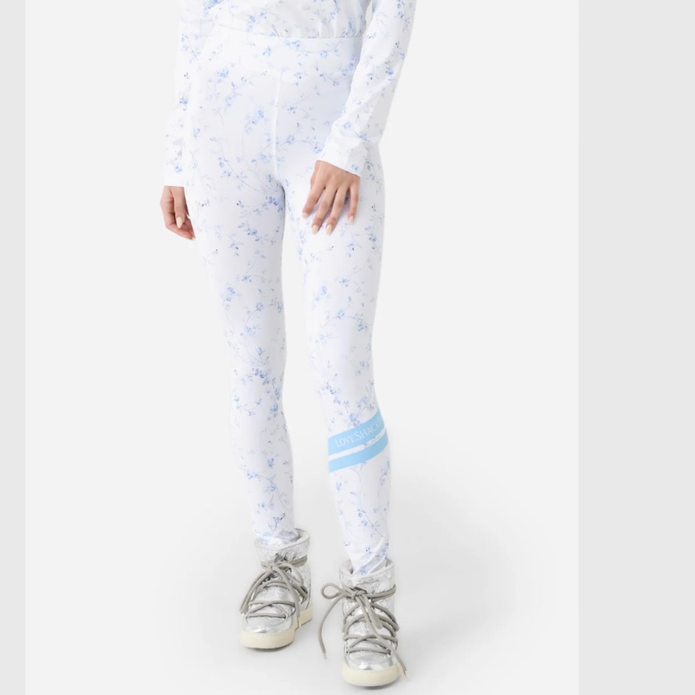 LoveShackFancy X Bogner Fire+Ice Floral Leggings Base Layer